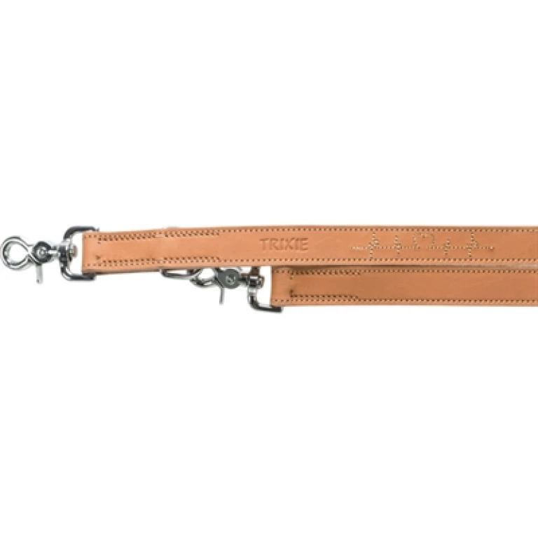 TRIXIE Rustic Heartbeat hondenriem verstelbaar vetleer bruin - 1 stuk