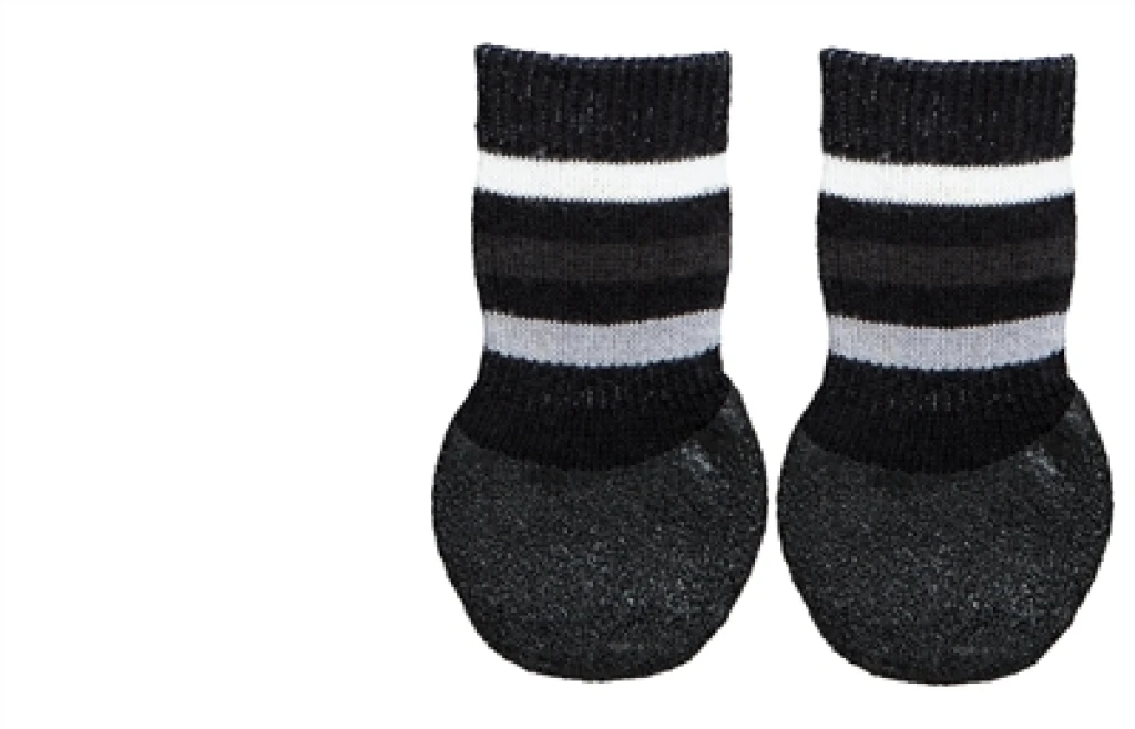 Trixie Anti-slip Hondensokken met Rubberlaag - Zwart - XS-S - set van 2