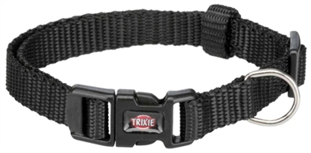 Trixie Premium Hondenhalsband Zwart XS-S (22-35x1 cm) - 1 stuk