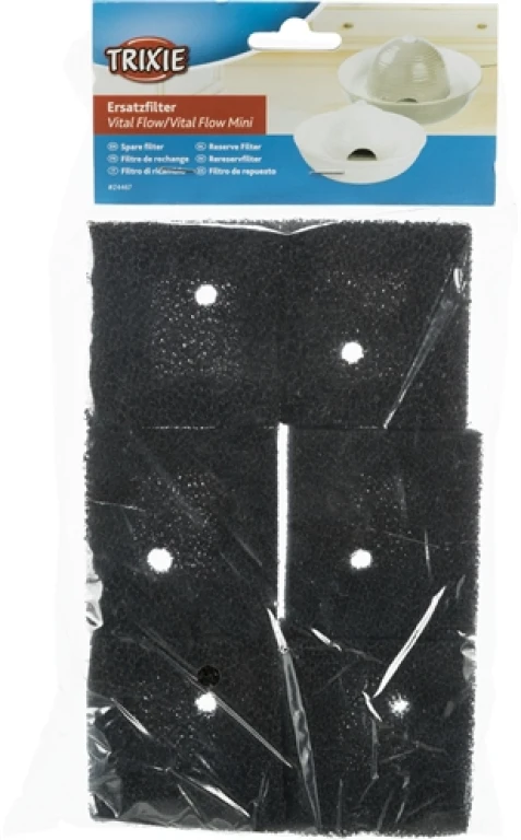 TRIXIE Reservefilters voor Drinkfontein Vital Flow - set van 6