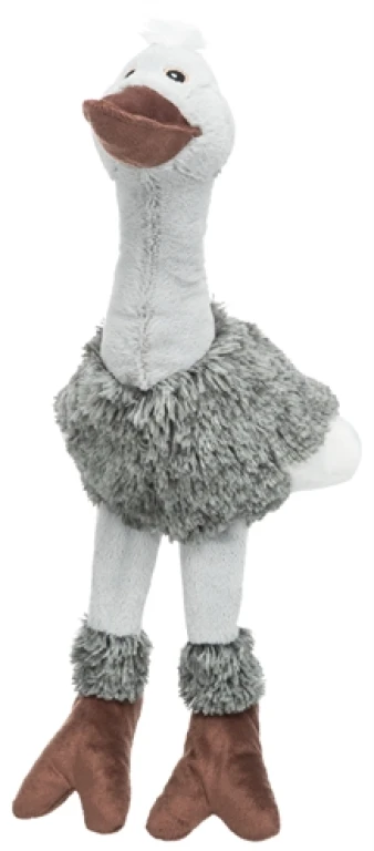 TRIXIE Pluche Struisvogel Hondenspeelgoed met Geluid - 1 stuk