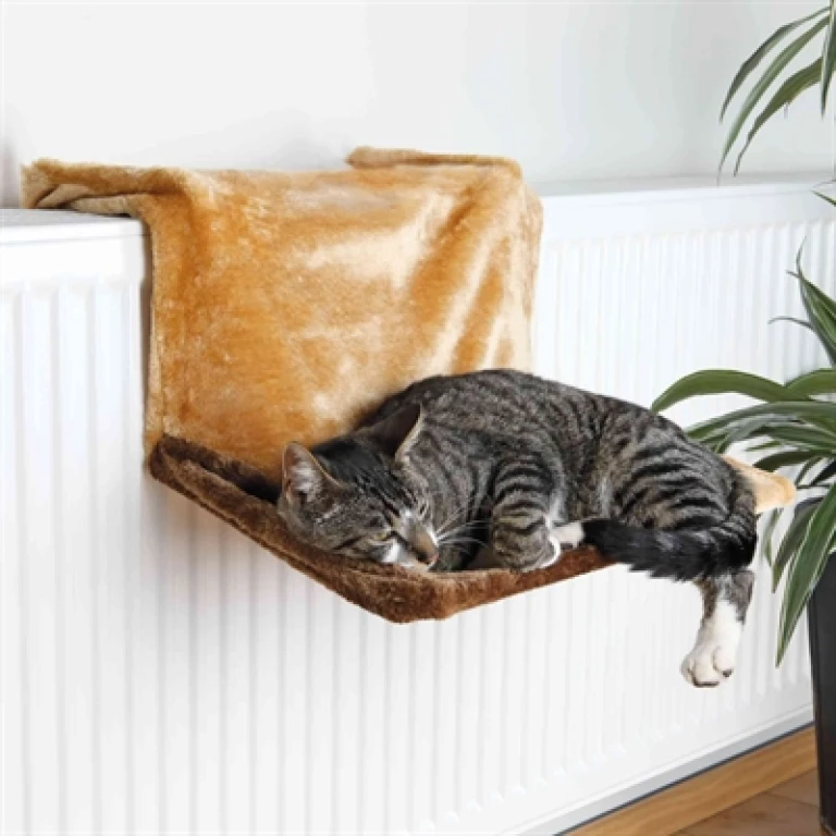 TRIXIE Radiator-hangmat Pluche Wolwit - 1 stuk