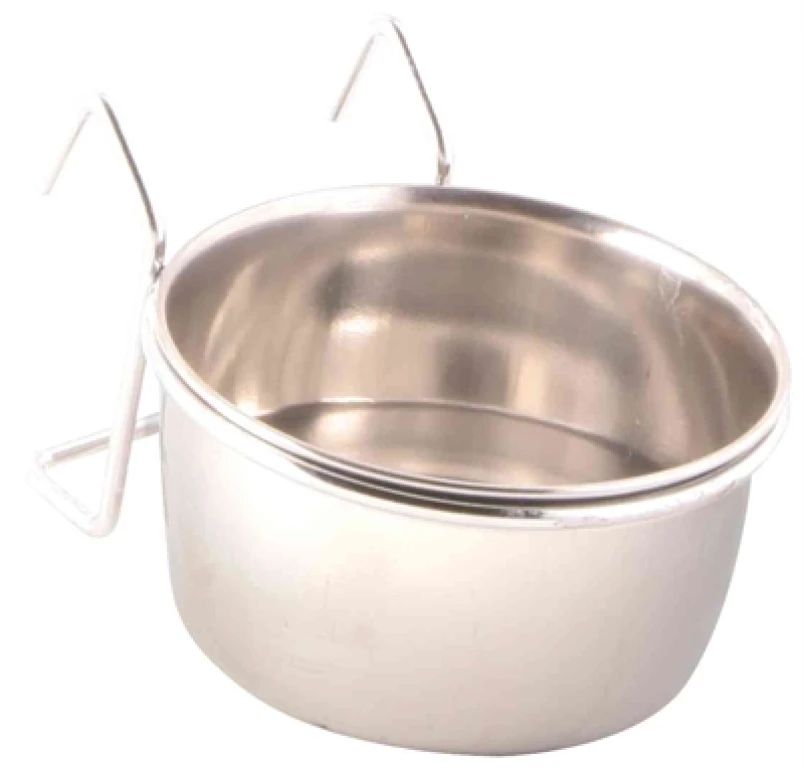 Trixie Voer- en Drinkbak met Houder RVS - 1 stuk - 150 ml