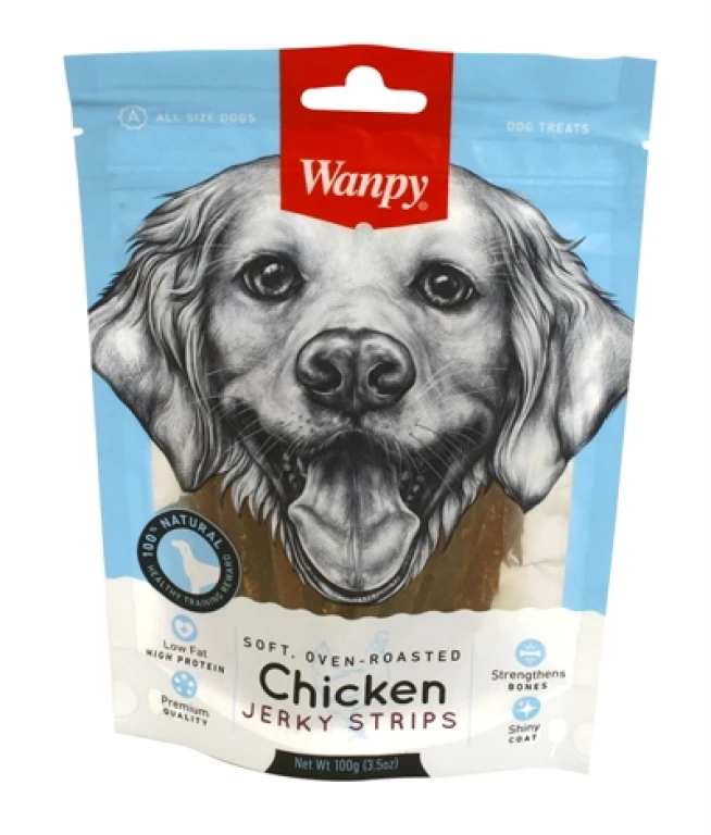 Hondensnacks Kip Jerky Strips 100 gr (1 stuk)