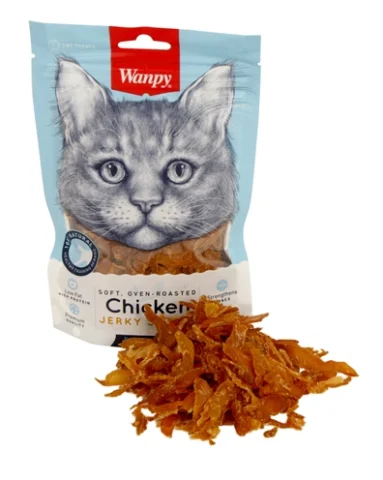 WANPY SOFT OVEN-ROASTED CHICKEN JERKY STRIPS