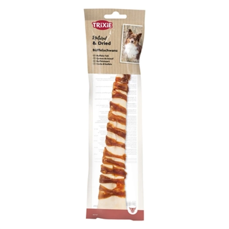 Hondensnack Buffelstaart met Buffelvlees 28-30 cm, 1 stuk