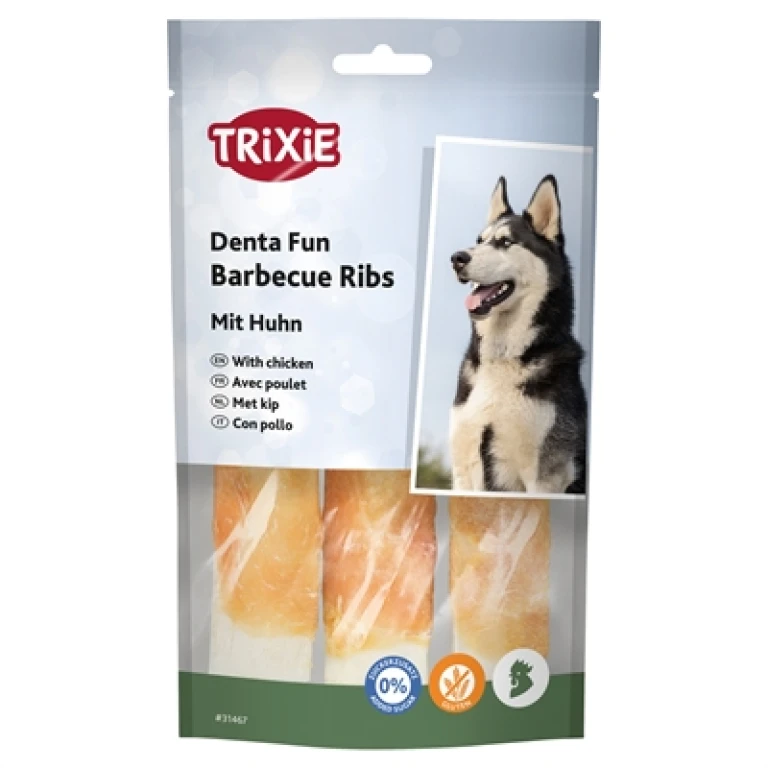 Hondensnack Kip BBQ Ribs 90 gr (1 stuk)