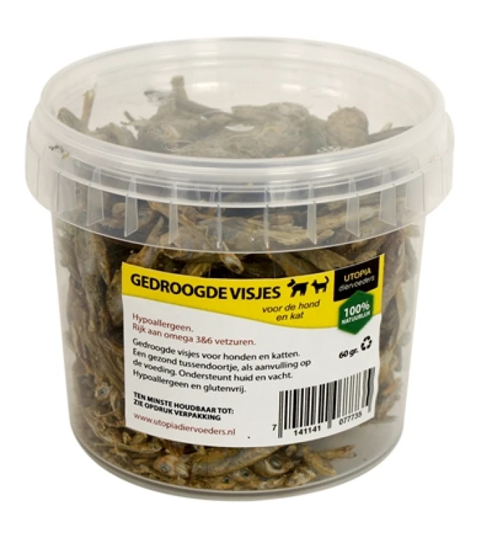 Kat Snacks Gedroogde Visjes, 1 stuk