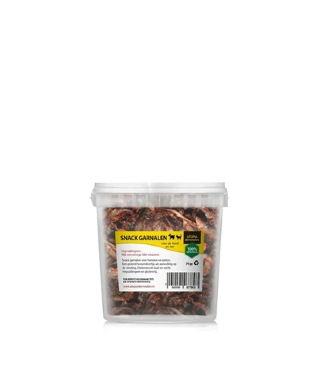 Utopia Gedroogde Snackgarnalen 70 g - 1 stuk