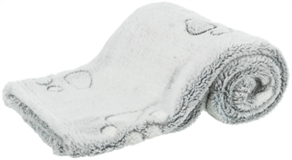 Hondendeken Trixie Nando Softfleece Lichtgrijs 75 x 50 cm