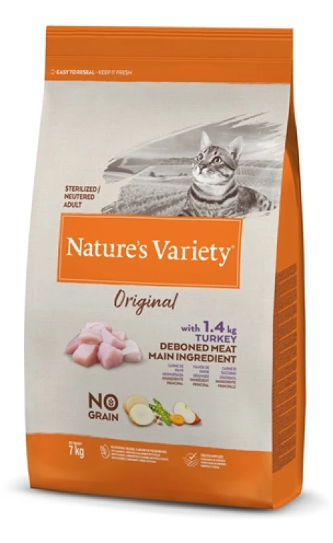 Natures Variety Kattenbrok Sterilized Turkey No Grain 7 kg