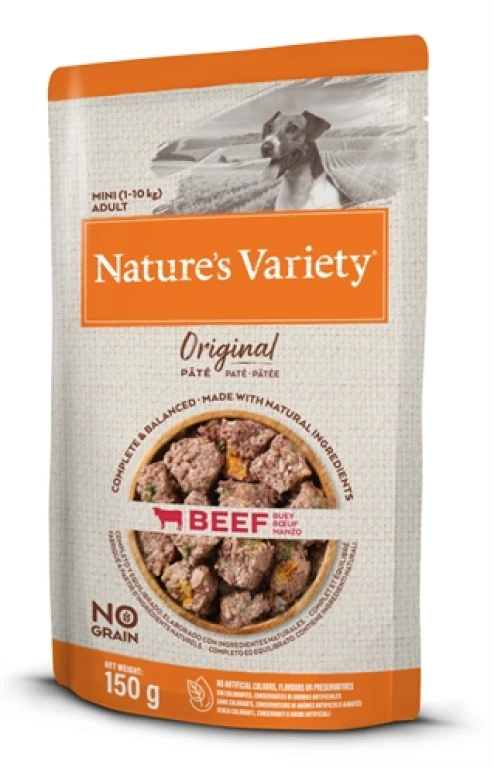 Hond Natvoer Rund 1,2 kg (8x150g)