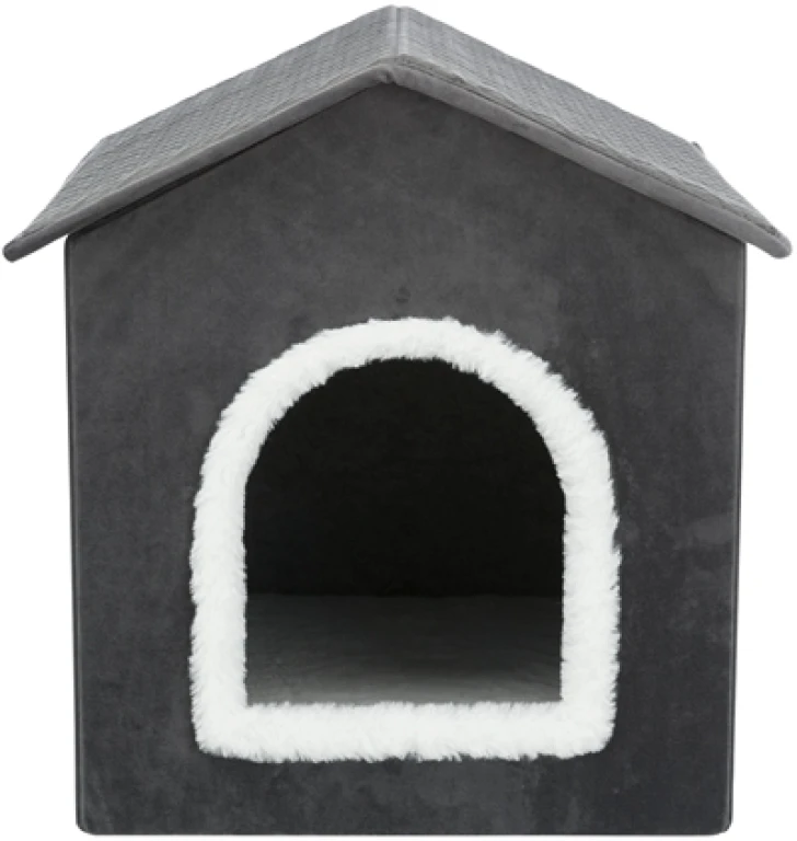 TRIXIE Hondenmand en Kattenmand Huis Livia Grijs/Wit 50x50x54 cm