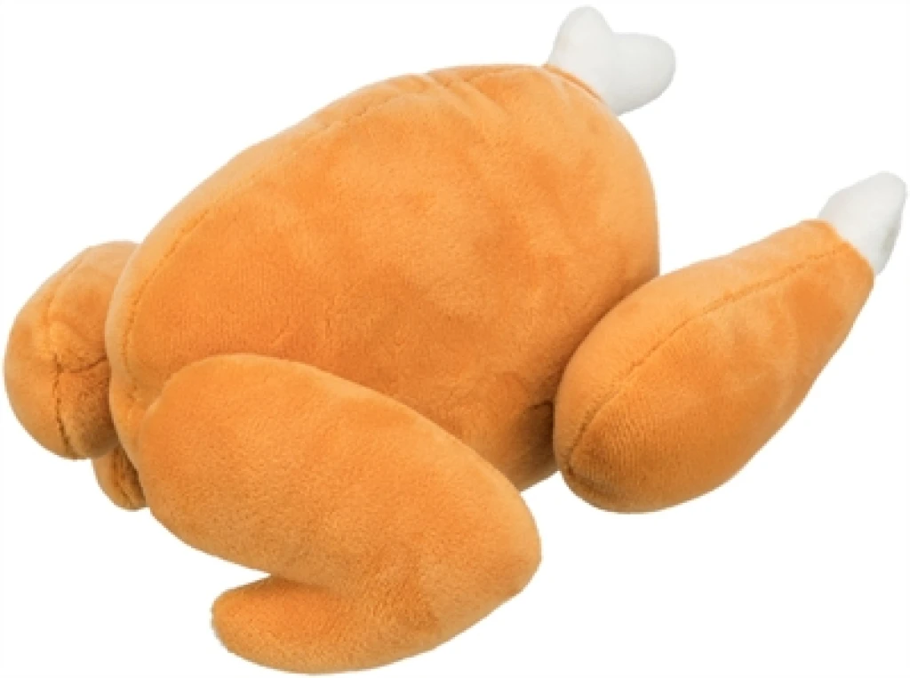 Knuffel Gebraden Kip Bruin 26 cm