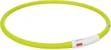 TRIXIE LICHTGEVENDE HALSBAND HOND USB SILICONEN OPLAADBAAR GROEN
