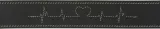 TRIXIE HALSBAND HOND RUSTIC VETLEER HEARTBEAT ZWART