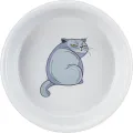 TRIXIE VOERBAK / WATERBAK BOZE KAT GRIJS