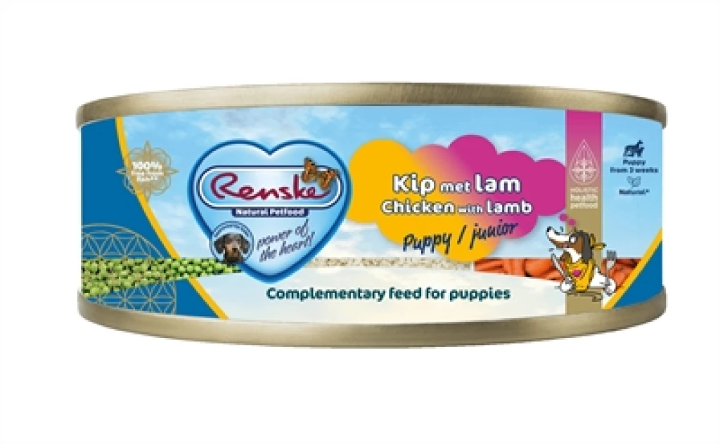 Hond Natvoer Kip & Lam Pup/Junior 2,4 kg (set van 24)