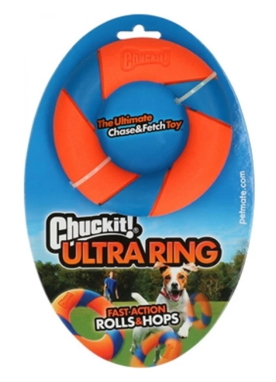 Chuckit Ultra Ring Apporteerspeelgoed - Rubber - 12,5 cm - 1 stuk