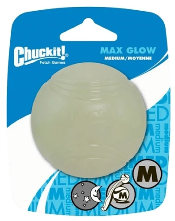 Chuckit Max Glow Glow in the Dark Speelbal L - 7 cm - 1 stuk