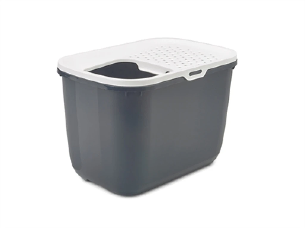 Savic Kattenbak Hop In Antraciet/Wit 58,5x39x39,5 cm