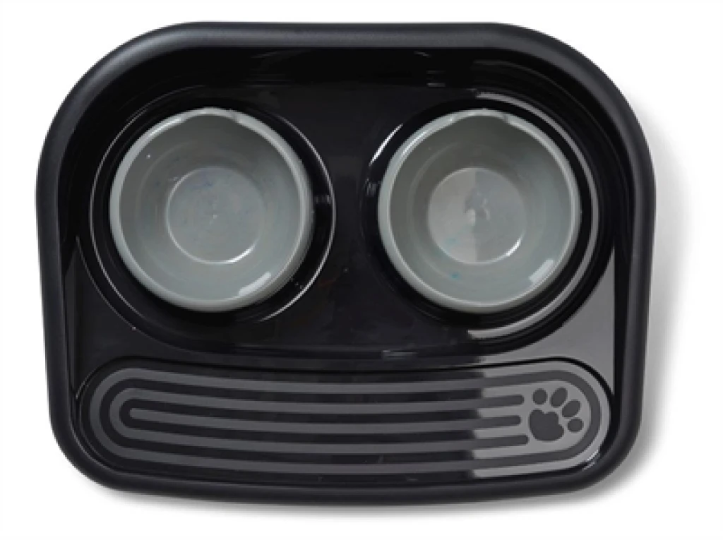 SAVIC Butler Voerstation Happy Planet Zwart - 1 stuk