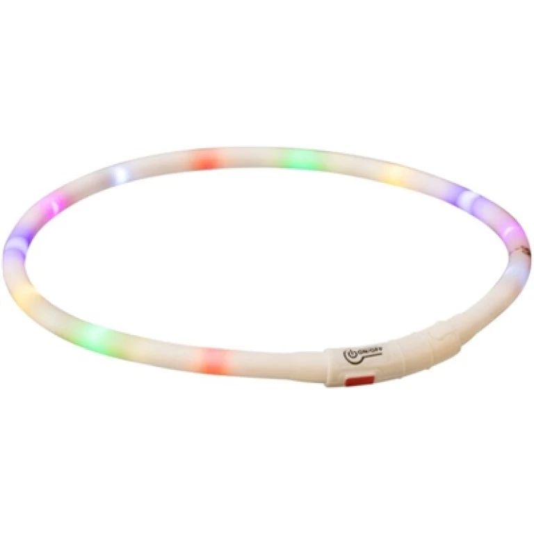 TRIXIE Lichtgevende Hondenhalsband USB Oplaadbaar - Meerkleurig - 1 stuk