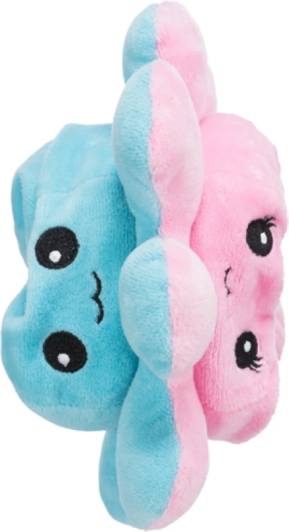 Knuffel Octopus Grijs/Geel 19 cm - 1 stuk