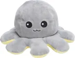 TRIXIE OCTOPUS OMKEERBAAR PLUCHE GRIJS / GEEL