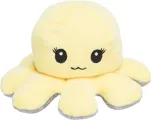 Knuffel Octopus Grijs/Geel 19 cm - 1 stuk