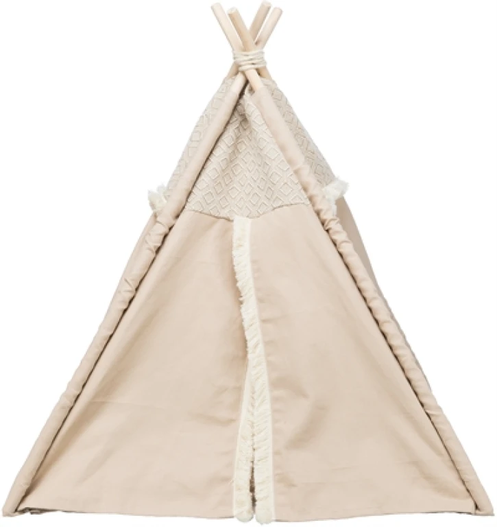 TRIXIE Kattenmand Tipi Boho Beige - 55x55x65 cm - 1 stuk