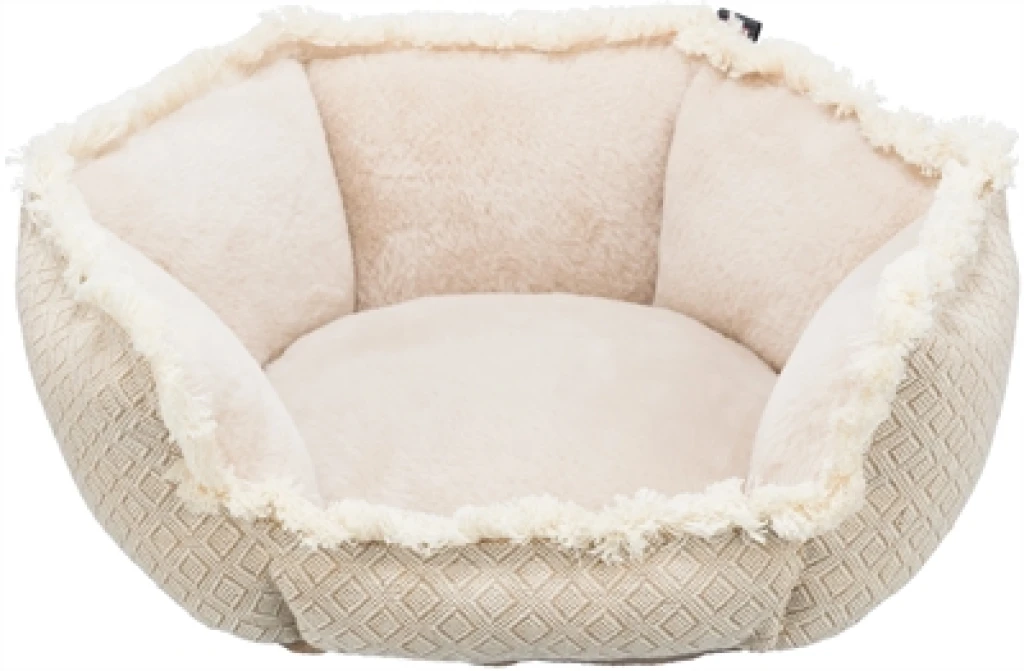 TRIXIE Hondenmand Boho Hoekig Beige 65x65 cm - 1 stuk