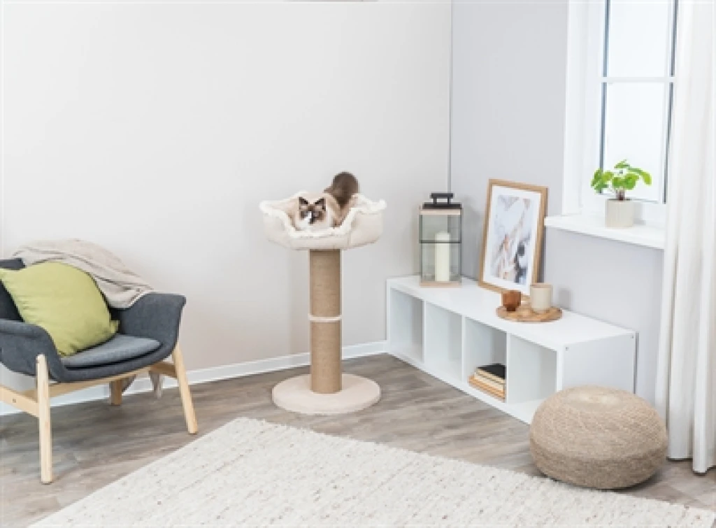 Trixie Krabpaal Boho Beige met Relaxmand - 1 stuk