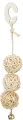 TRIXIE vogel speelgoed set van 3 rotanballen met bel - 24 cm