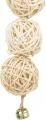 TRIXIE 3 ROTAN BALLEN MET BEL AAN TOUW NATUREL