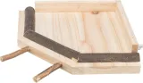 TRIXIE LANDINGSPLAATS MET ZITSTOKKEN HOUT NATUREL