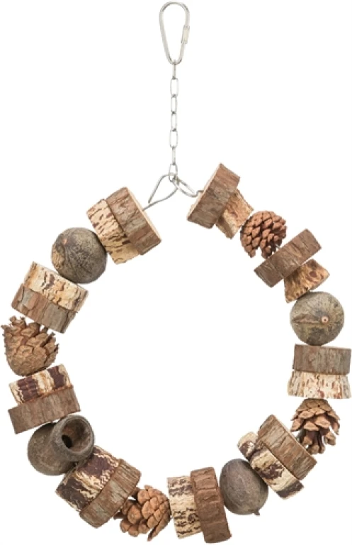 TRIXIE Ringschommel Hout & Dennenappels Naturel - 1 stuk