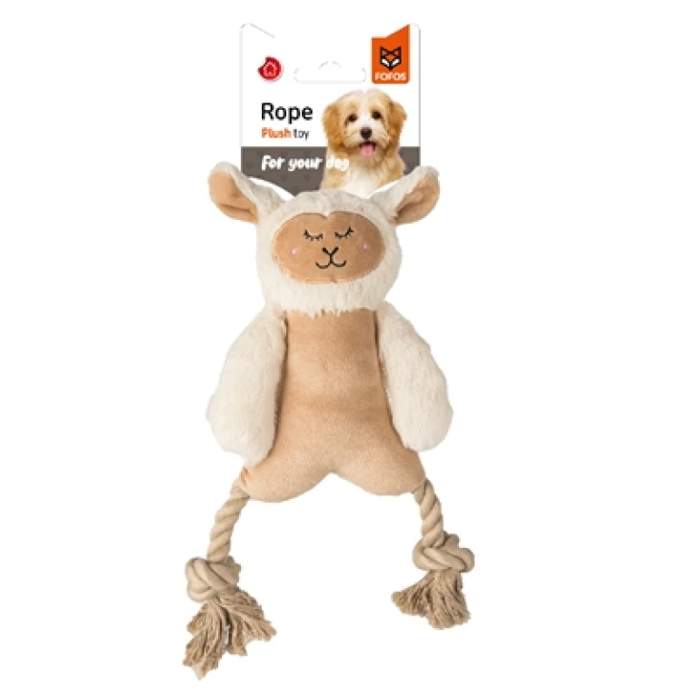 Hondenknuffel Schaap Wit 34x20x3,5 cm - 1 stuk