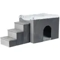 TRIXIE Hondenmand Huis Harvey met Trap Grijs/Wit - 1 stuk