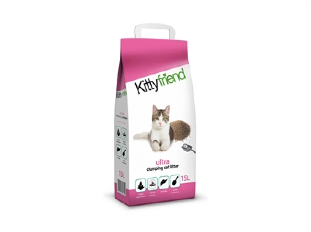 Kitty Friend Ultra Kattenbakvulling 1 stuk 15 liter