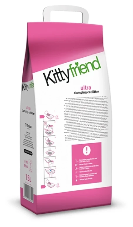 Kitty Friend Ultra Kattenbakvulling 1 stuk 15 liter