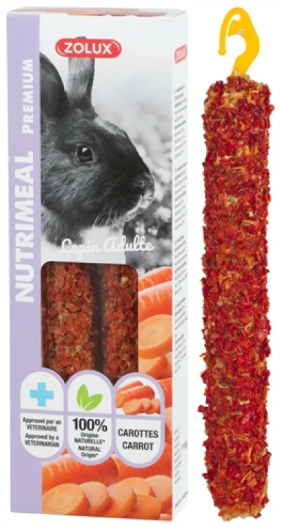 Zolux Konijn Snack Wortel - Set van 2 stuks