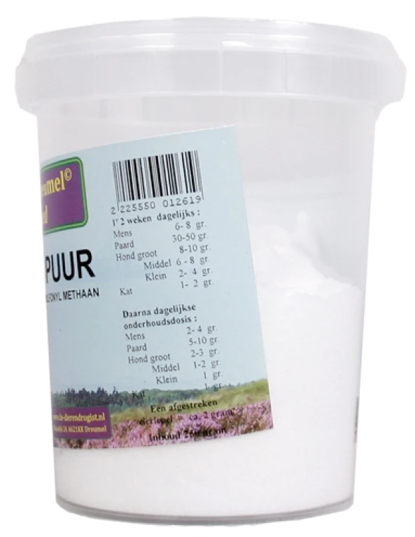 Hond Voedingssupplement MSM Puur Poeder 250 gr