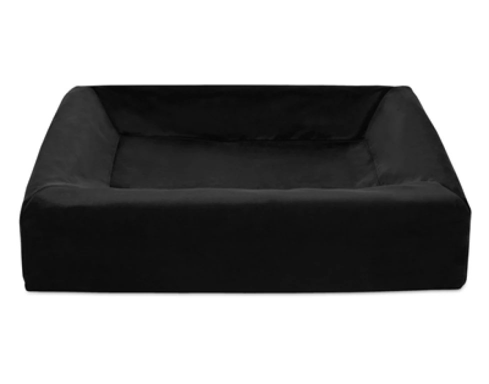 BIA Bed Royal fluwelen hoes voor hondenmand - Zwart - 70x60x15 cm