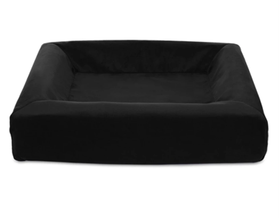 BIA Bed Royal Fluweel Hoes voor Hondenmand - Zwart - 1 stuk