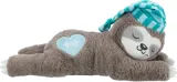 TRIXIE Pluche Luiaard Puppyknuffel met Hartslag - Grijs, 34 cm