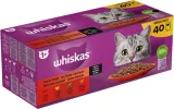 Whiskas Kat Natvoer Selectie Vlees in Saus - 40 stuks
