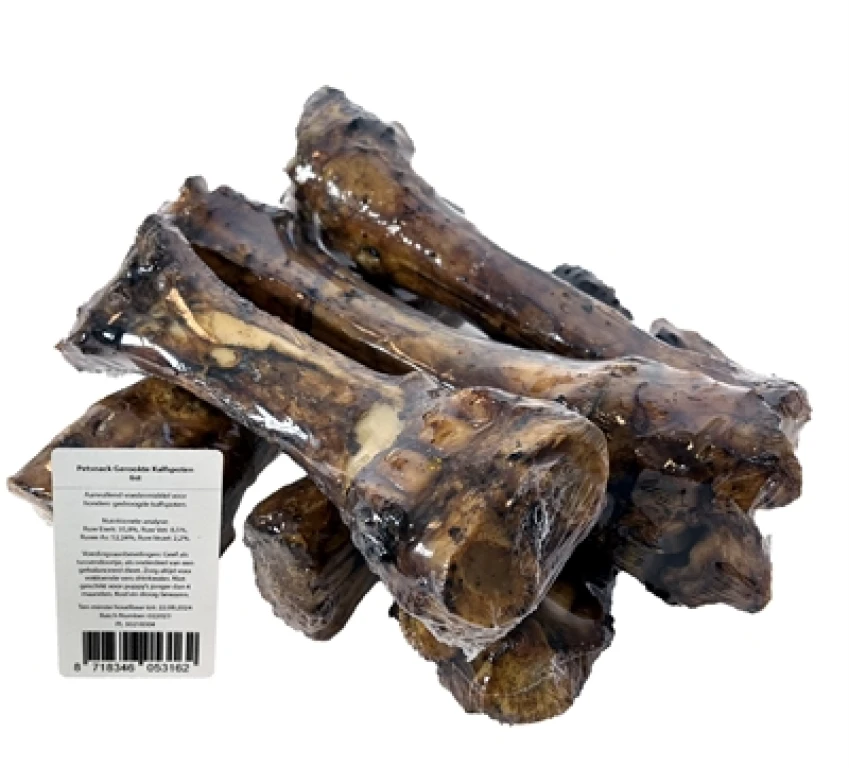 Hondensnacks Gerookte Kalfspoten set van 6 stuks