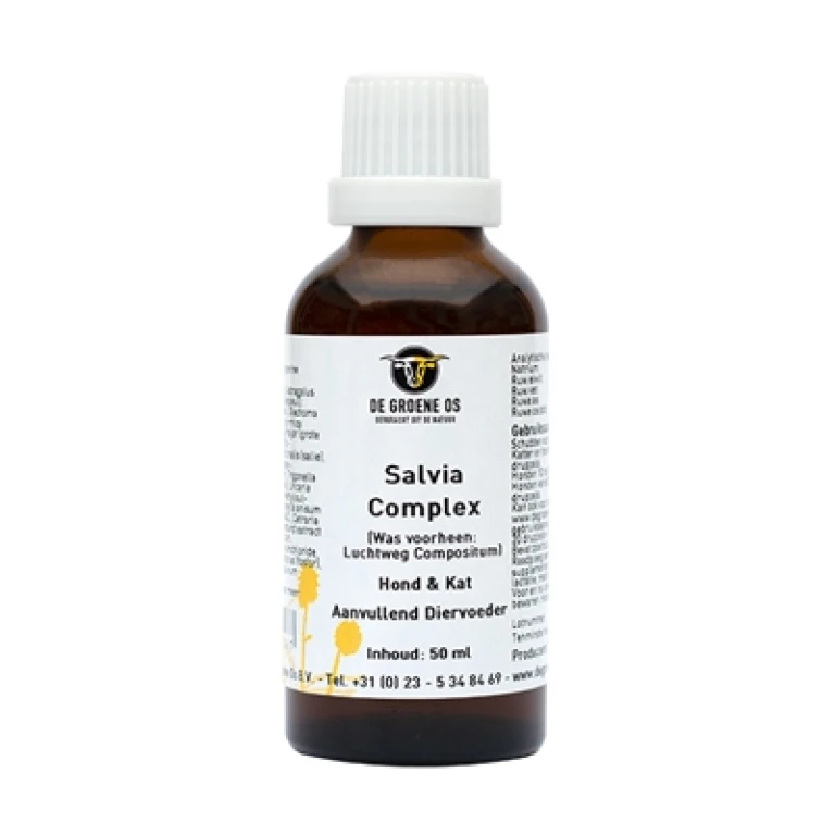 De Groene Os Salvia Complex Supplement Hond & Kat 50 ml 1 stuk