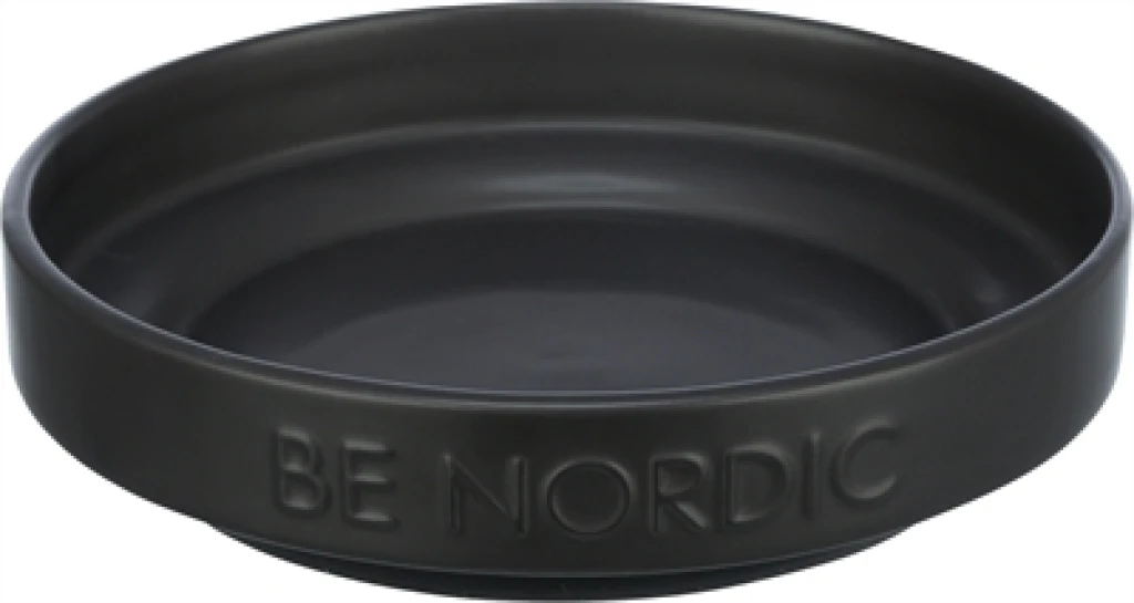 TRIXIE Be Nordic Voerbak voor Kat - Keramiek - Zwart - 1 stuk